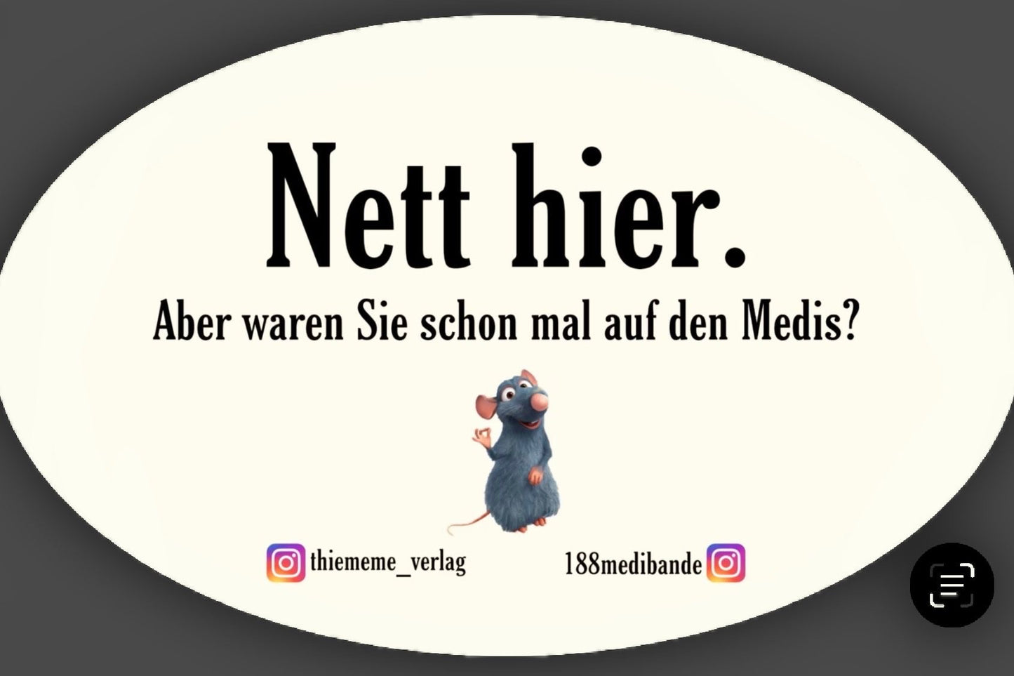 „Nett Hier, aber waren Sie schon mal auf den Medis?“ Sticker  (35 Sticker)